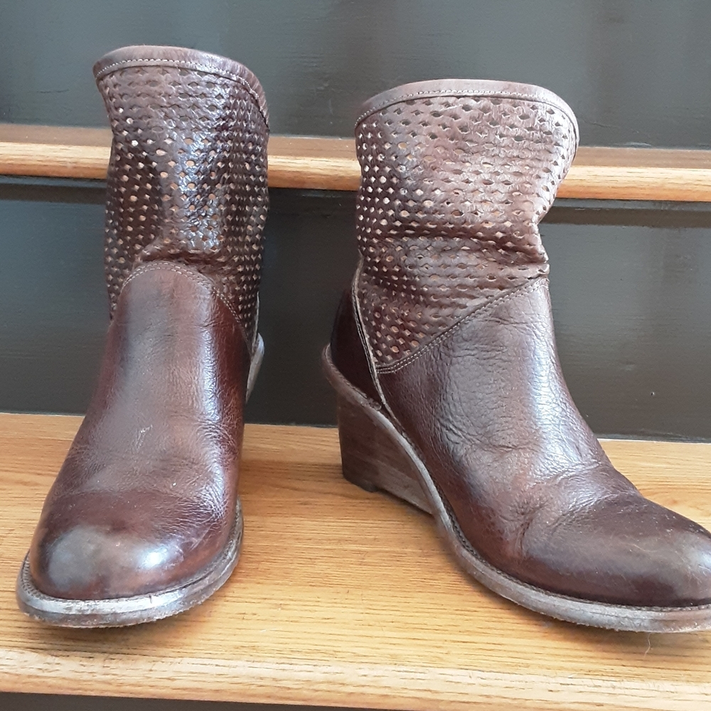 Bed Stu wedge bootie